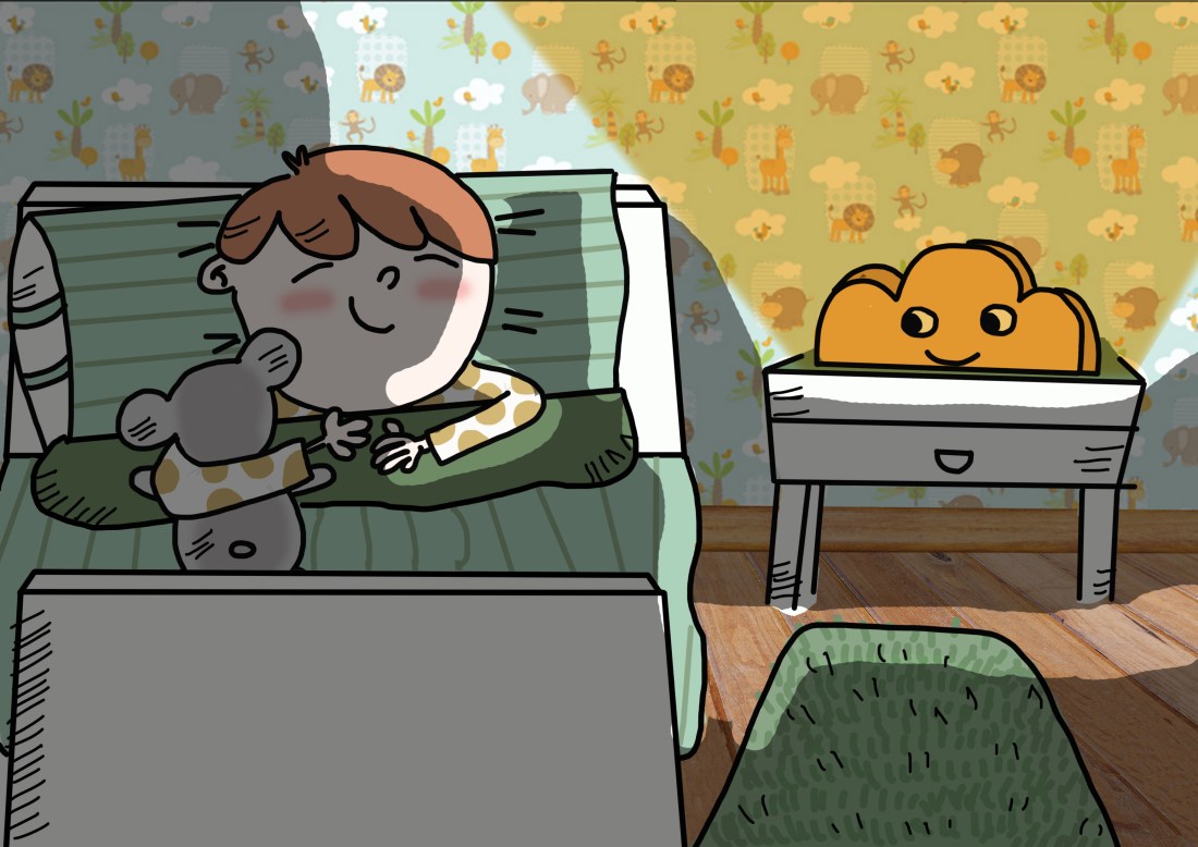 a dormir con osito sombras