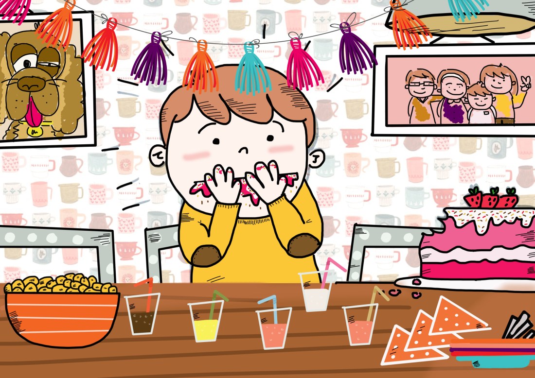 ups me comi el bizcocho